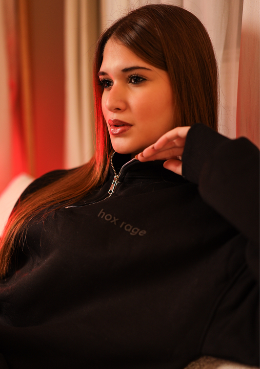 Quarter zipper (Black)