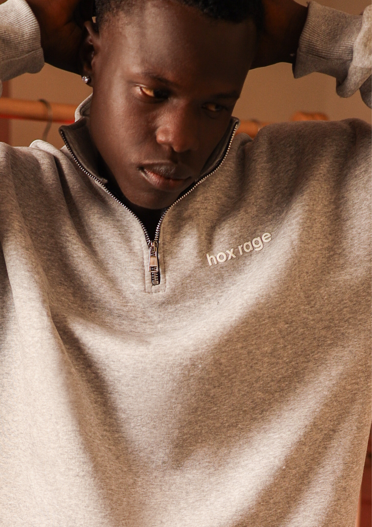 Quarter zipper (Grey)