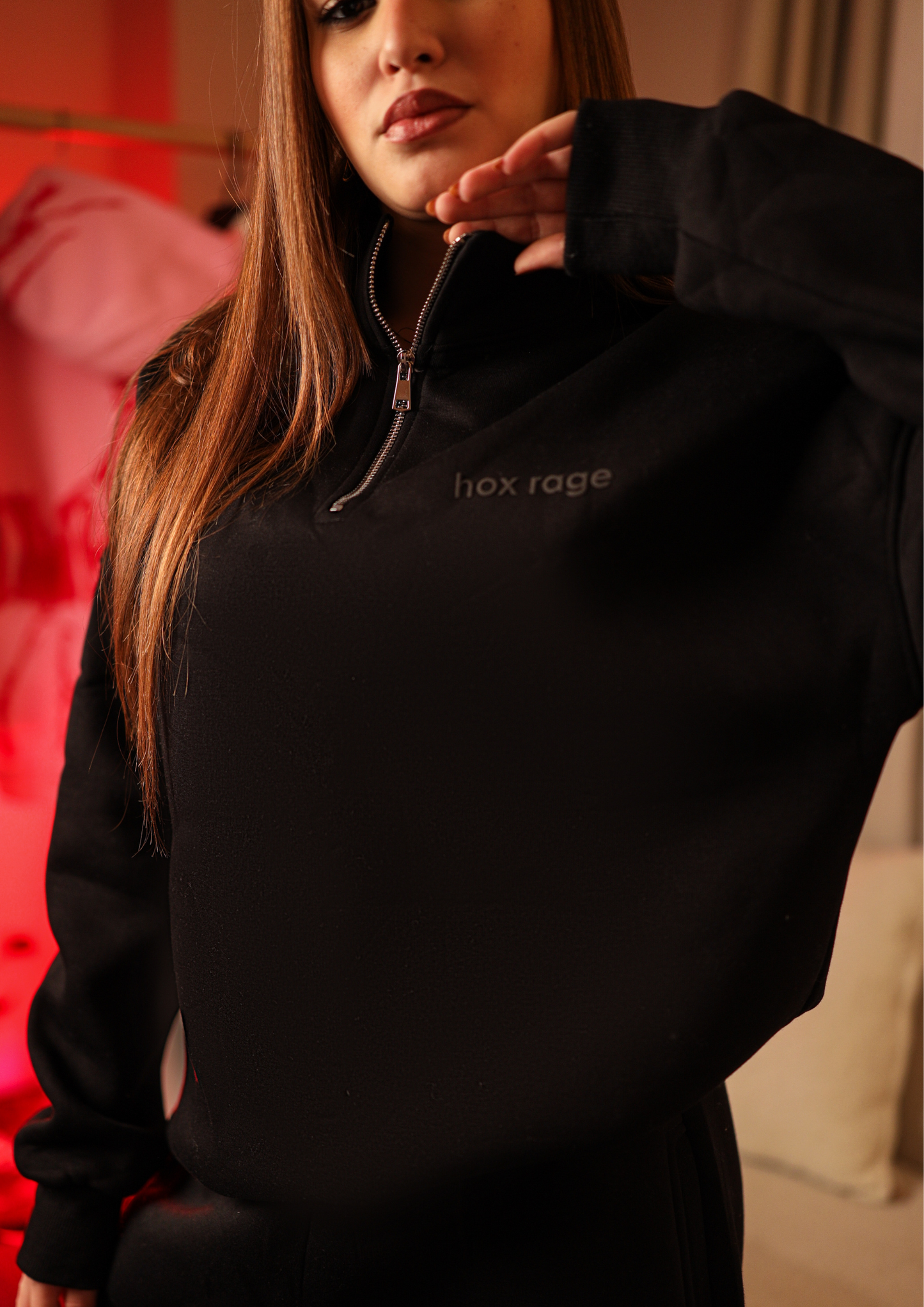 Quarter zipper (Black)