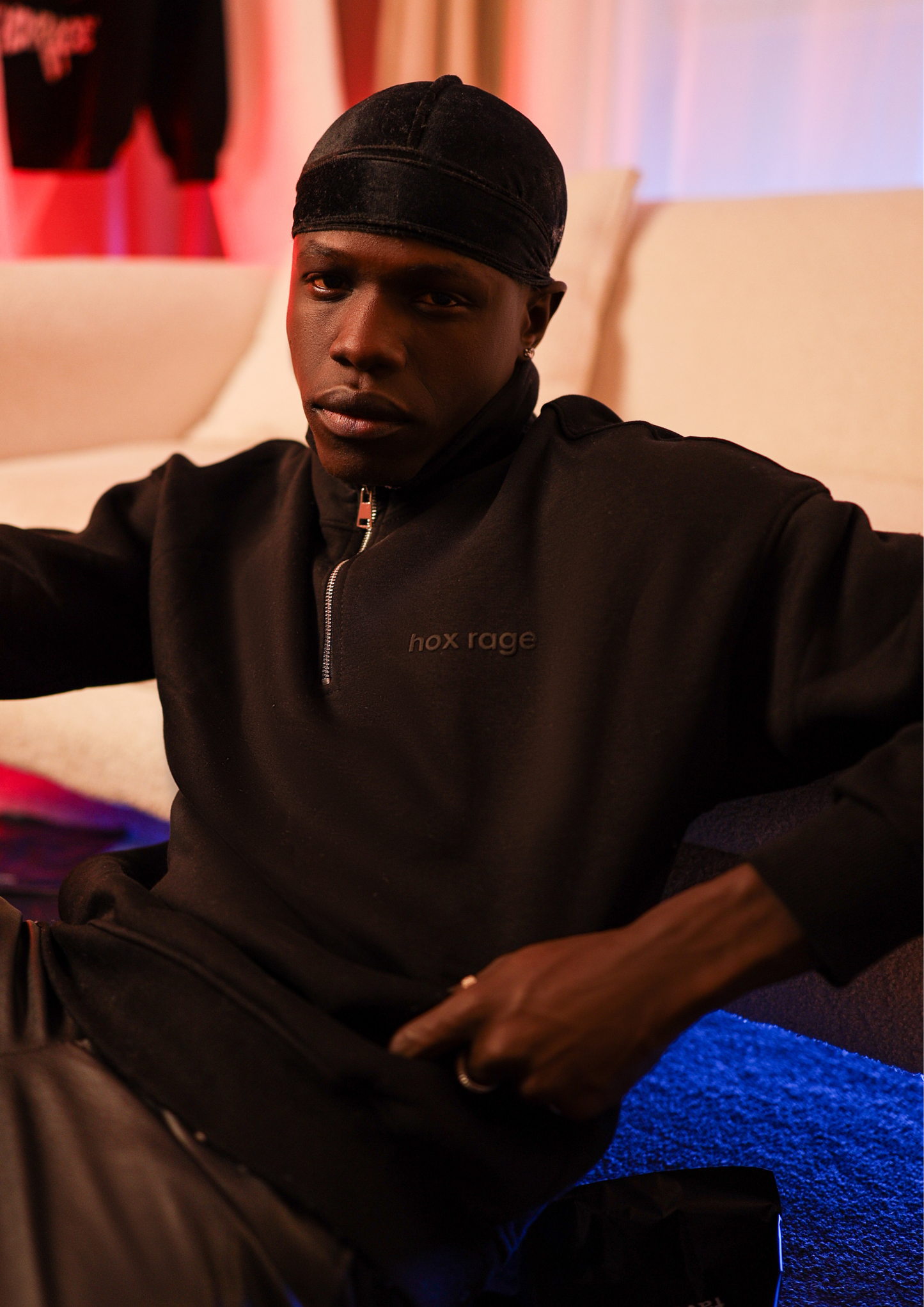 Quarter zipper (Black)